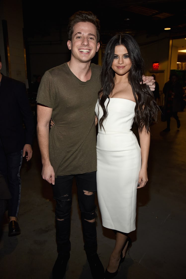 Selena Gomez's relationship history includes Charlie Puth.