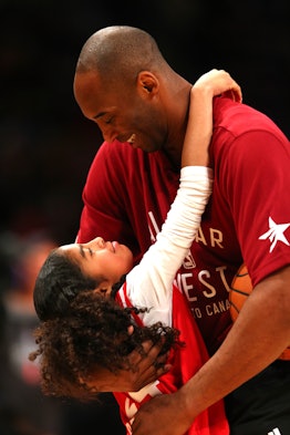 Vanessa Bryant uploaded a photo of Kobe & Gianna from the 2016 NBA All-Star game to her Instagram pr...