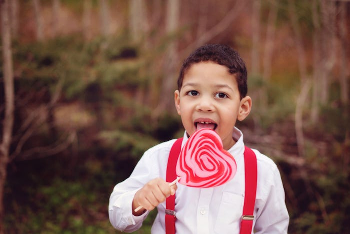 Valentine's Day classroom treats can be as easy as one little snack and a tag with ribbon.