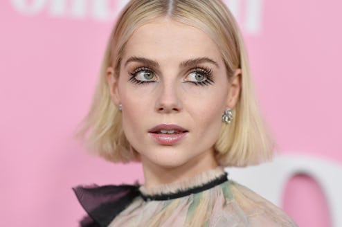 Lucy Boynton is one of many who are rocking 60s makeup trends lately