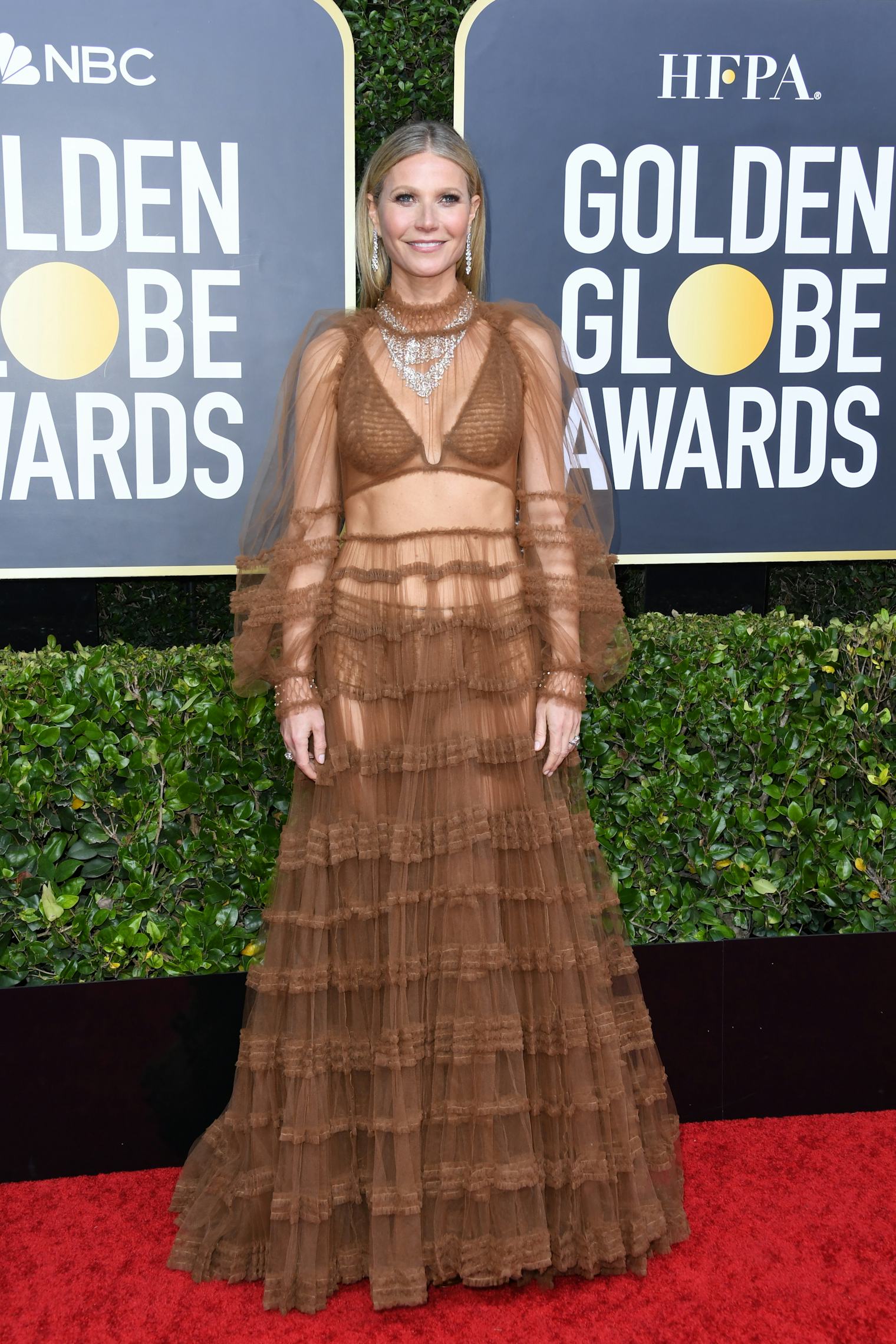 All The Sheer Dresses At The 2020 Golden Globes