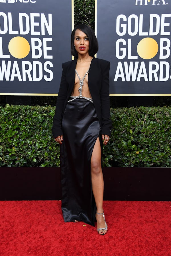 Kerry Washington's Golden Globes harness was a major moment. 