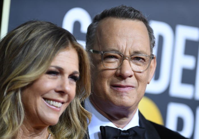 Tom Hanks and Rita Wilson on the Golden Globes red carpet