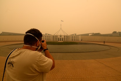 The nation's capital is currently shut down due to smoke. 