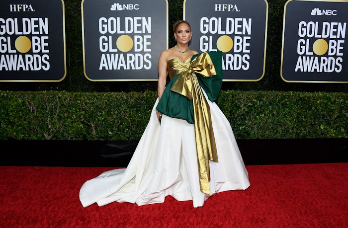 Jennifer Lopez and 2020 Golden Globe Award nominee showed up to the red carpet wearing a dress with ...