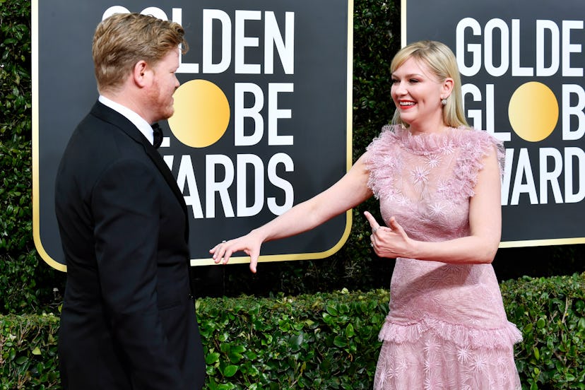 Kirsten Dunst and her husband turned the Golden Globes (and her Rodarte dress) into a date night.