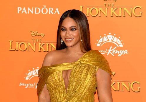 Beyonce's 2020 Golden Globes dress featured golden sleeves.