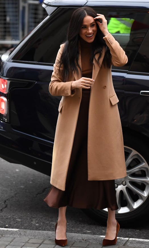 Meghan Markle wore monochromatic separates for her first event of 2020.