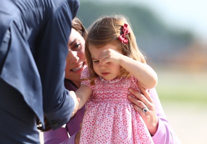 Middleton comforted Charlotte outside of airplane
