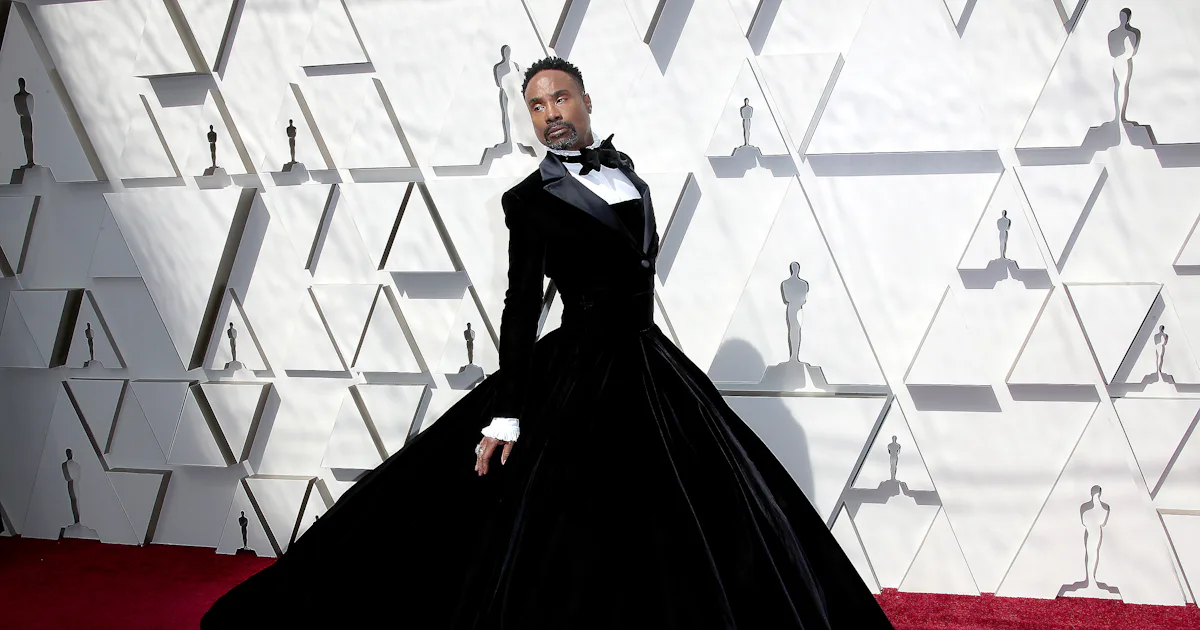 billy porter red carpet dress Billy Porter Grammy Outfit Billy Porter Brings His Bold Style In Hot Pink Look At 2022 Grammys