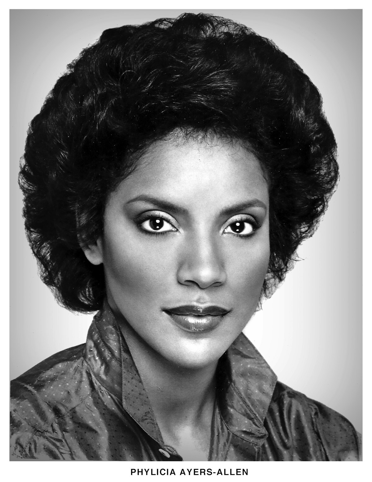 Phylicia Rashad, then Patricia Ayers-Allen, pictured in a headshot from 1975
