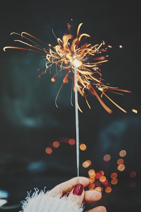 sparkler, new year