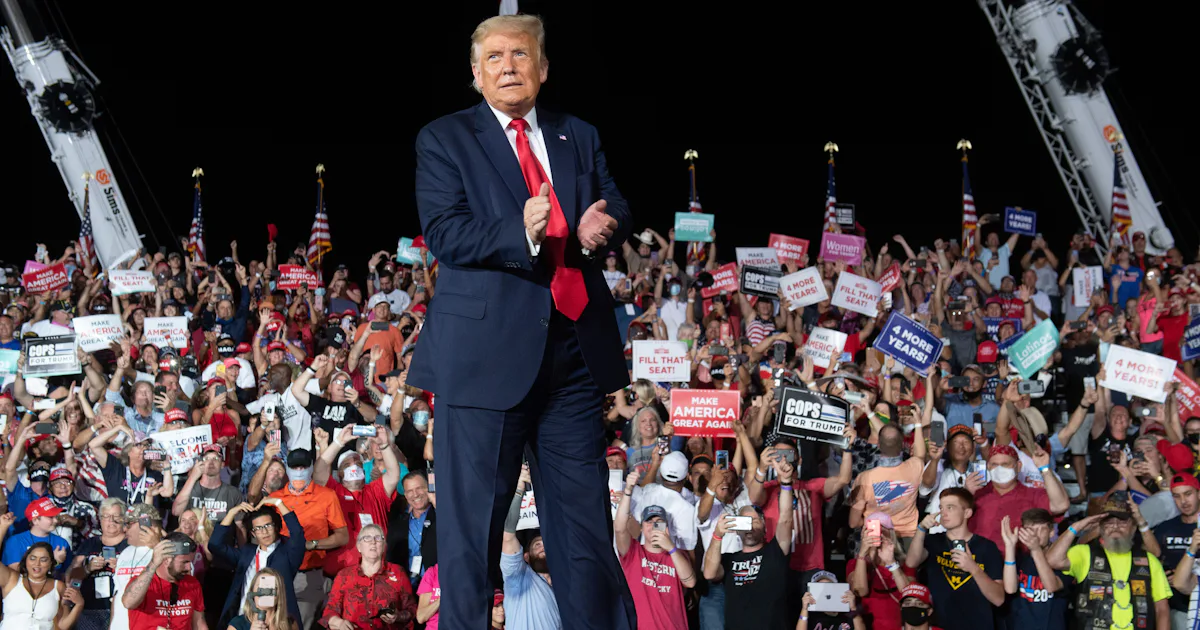 Trump Dancing Maskless To