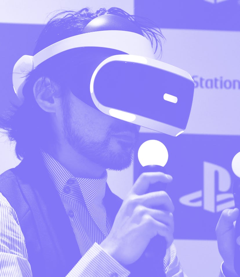 PlayStation VR headset.