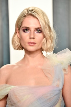 Lucy Boynton recently rocked a barely-there smoky eye.