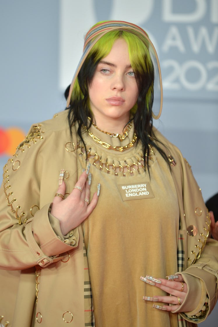 Billie Eilish attends the Brit Awards.