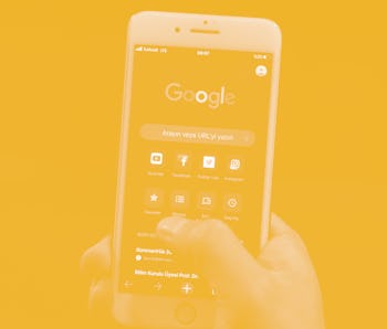 Google Search app for iPhone.