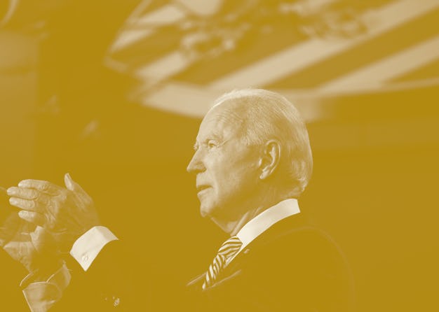 Joe Biden during a presidential debate with Donald Trump.