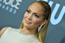 Jennifer Lopez's recent manicure was in a jet black shade.