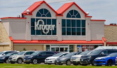 A photo of a Kroger store.