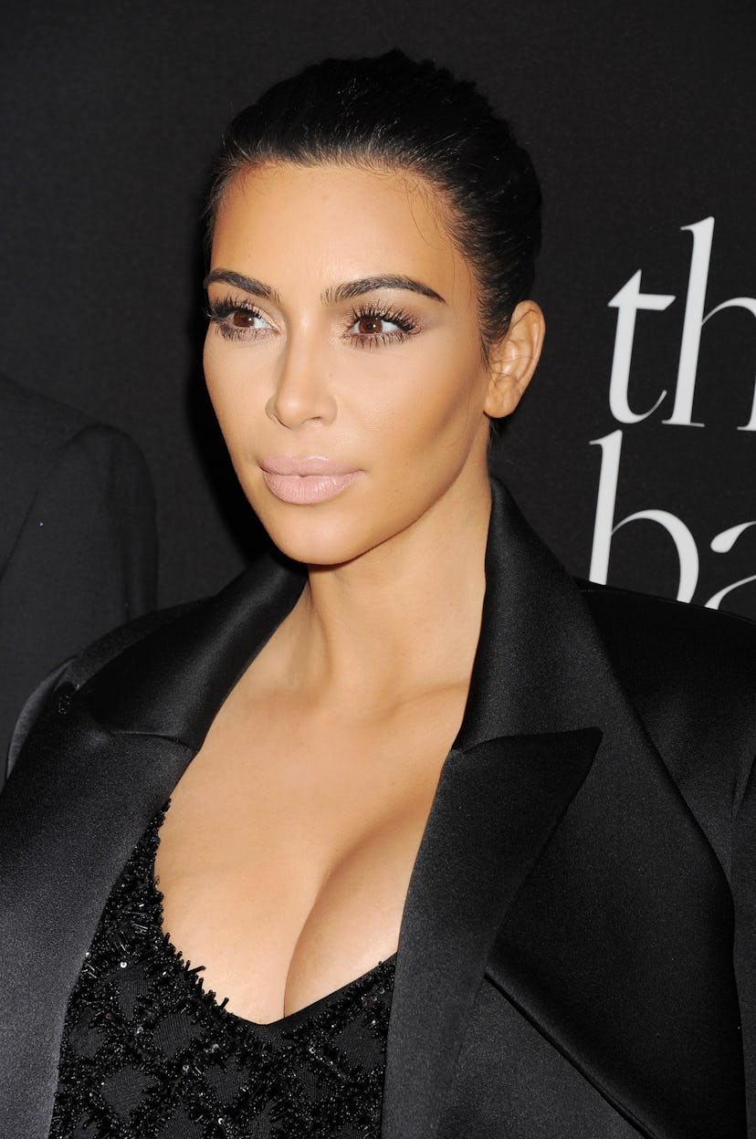 Kim Kardashian approves of a powder-pink lipstick reminiscent of '00s beauty looks