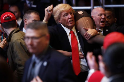 Sacha Baron Cohen as Borat as Donald Trump at CPAC 2020.