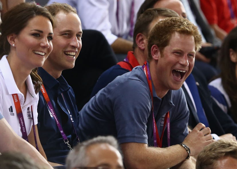 The royals laughing at the Olympics.