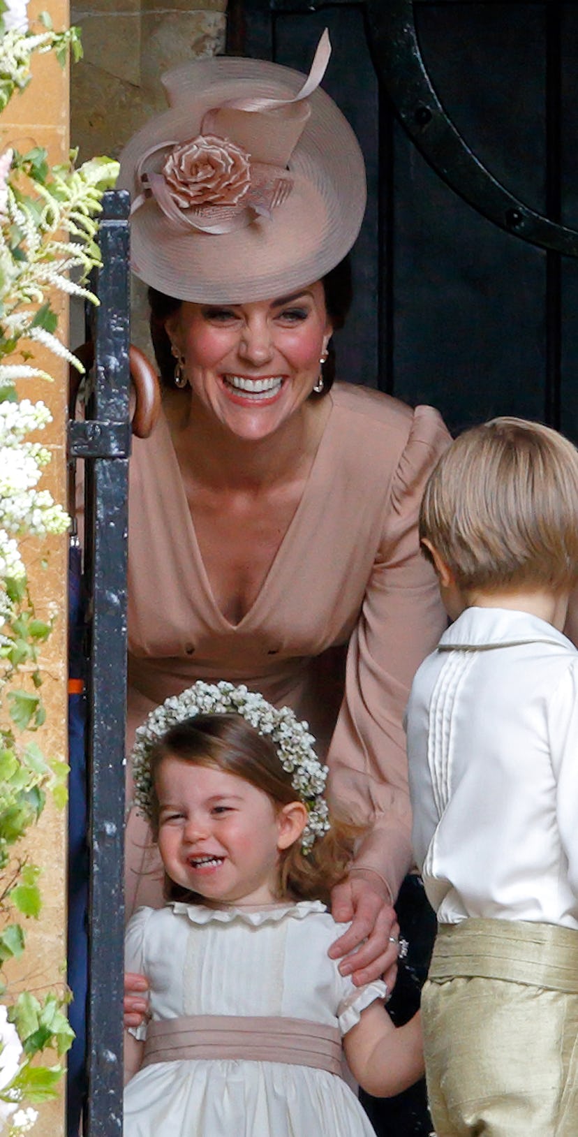 Kate Middleton and Princess Charlotte giggled excitedly when they saw her sister Pippa Middleton.