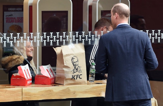 Prince William was gently teased by KFC.