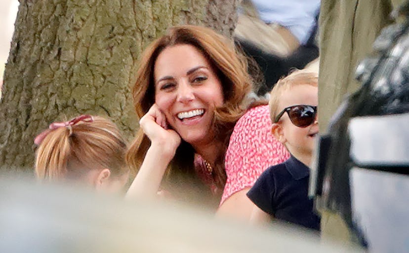 Kate Middleton laughs at Prince Louis.