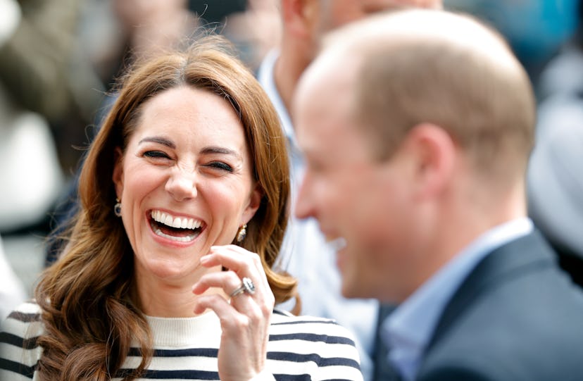 Kate Middleton laughs at Prince William.