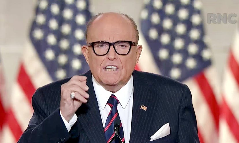 Former New York City mayor Rudy Giuliani.
