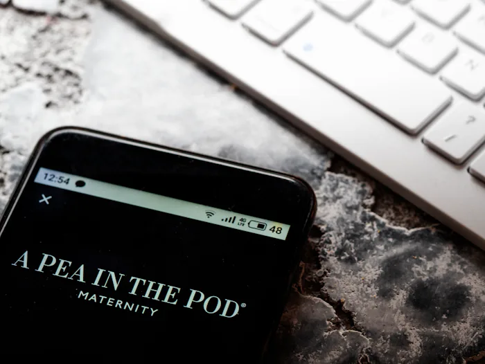 a pea in the pod on a phone