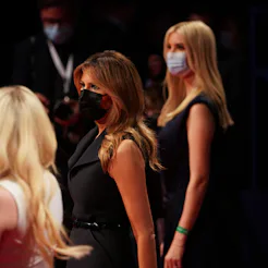 Melania & Ivanka Trump at the third and final presidential debate in Nashville, Tenn