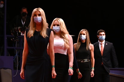 Melania & Ivanka Trump wearing masks at the third and final presidential debate 