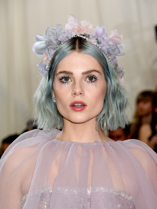 Boynton wore bejeweled makeup during the 2019 Met Gala. 