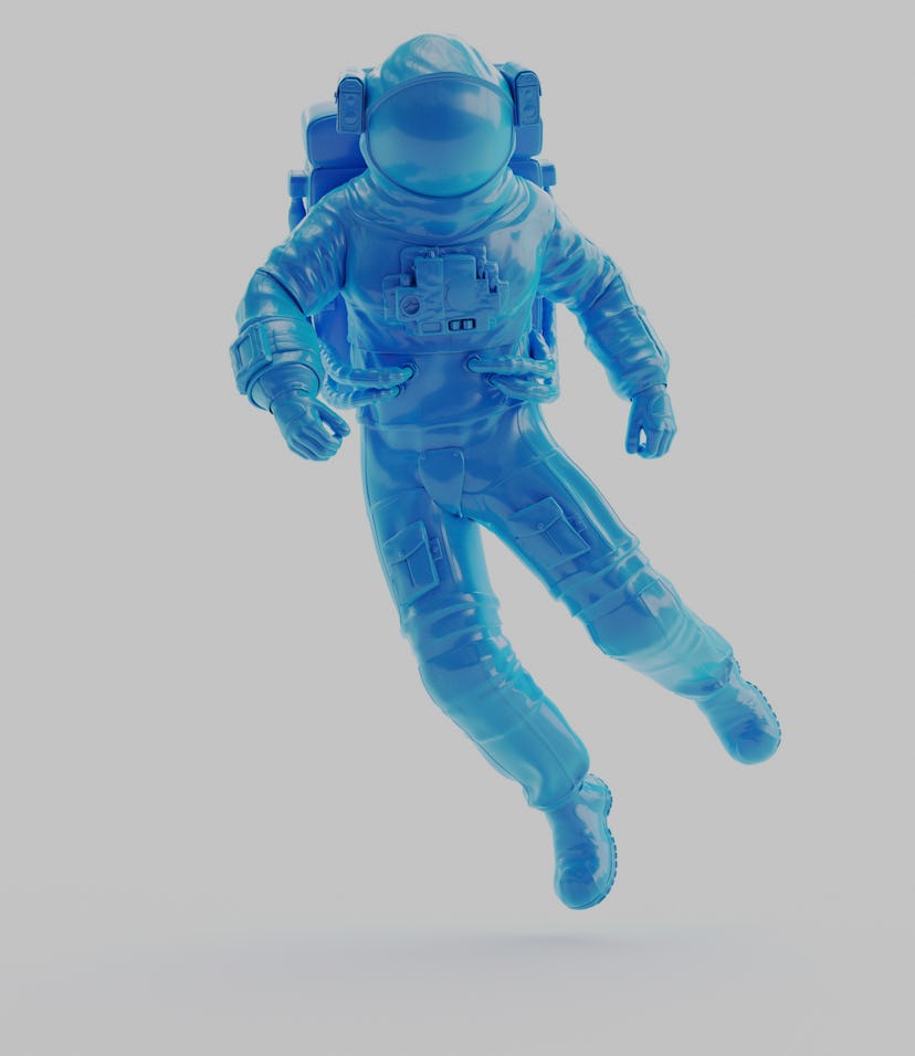 A plastic astronaut