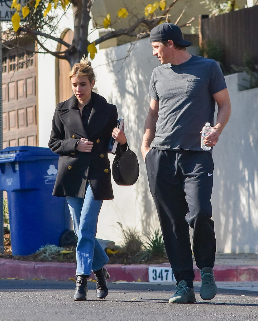 Emma Roberts and Garret Hedlund go for a stroll.