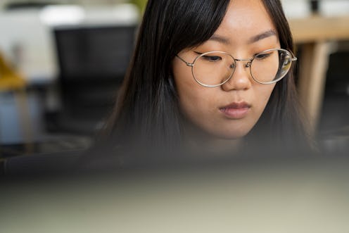 glasses, woman