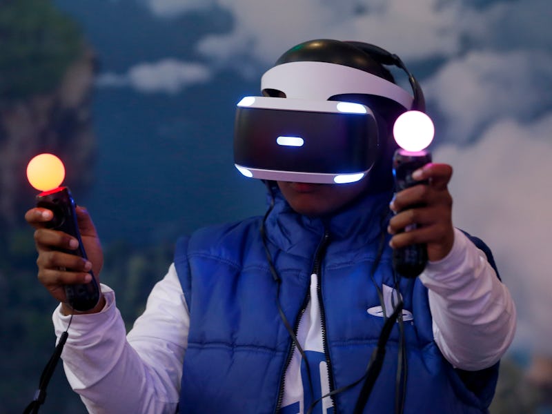 PlayStation VR headset.