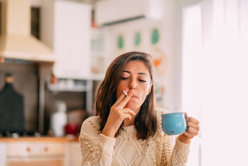 smoking, coffee