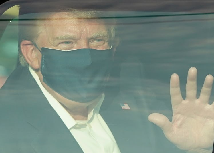 People aren't happy Trump broke quarantine to greet supporters.