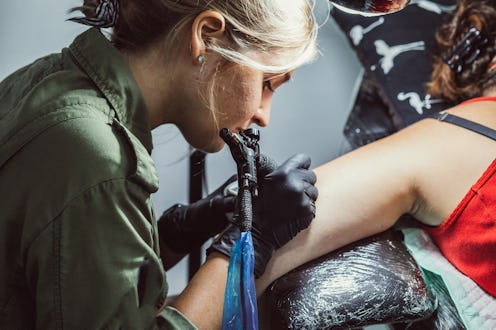 Simple tattoos don't just mean small designs.