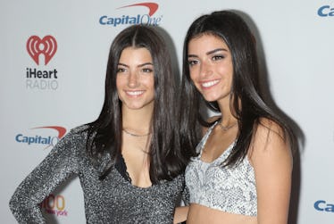 Charli and Dixie D'Amelio attend an event for iHeartRadio.