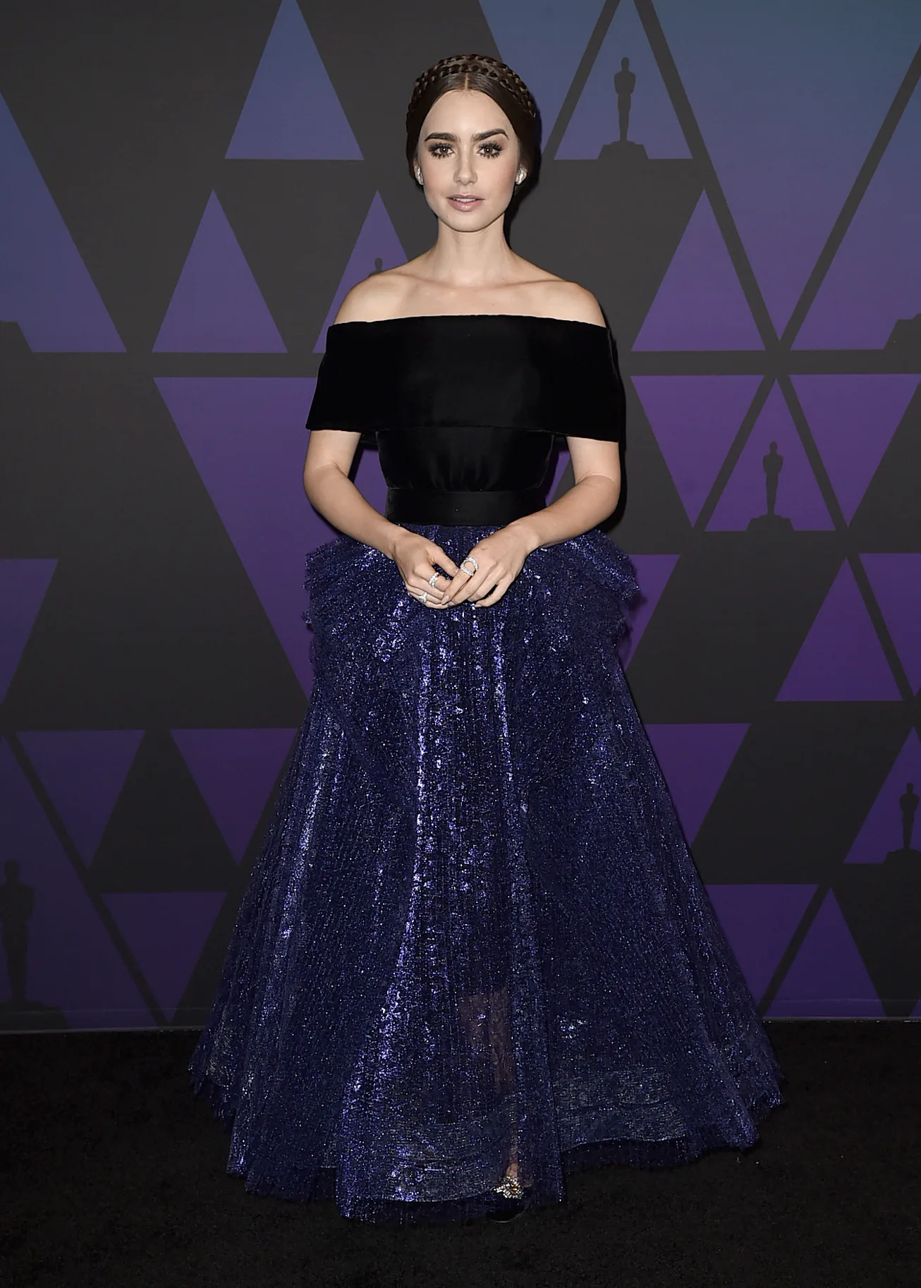 lily collins purple dress Lily Collins is an actual VISION in purple at the Rome Film Festival