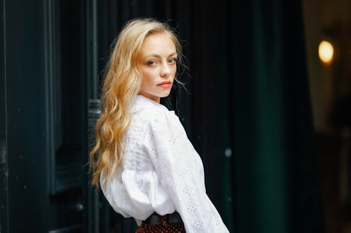 woman, serious