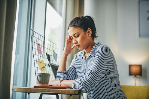 woman, tired, burnt out