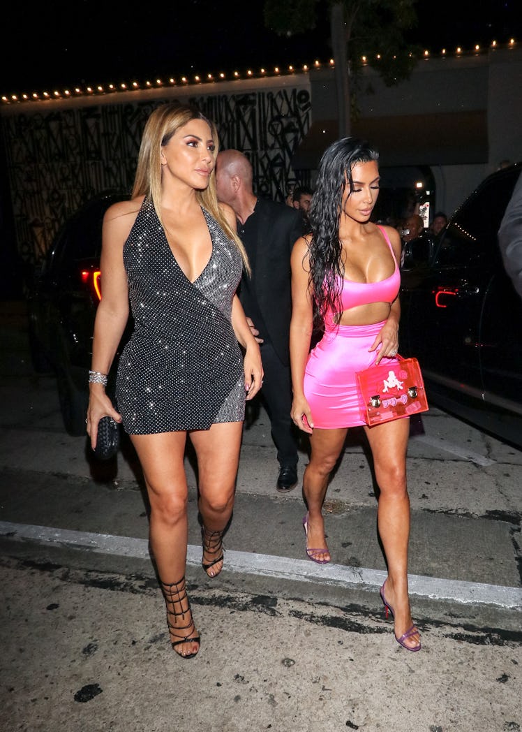 Larsa Pippen enjoys a night out with Kim Kardashian.