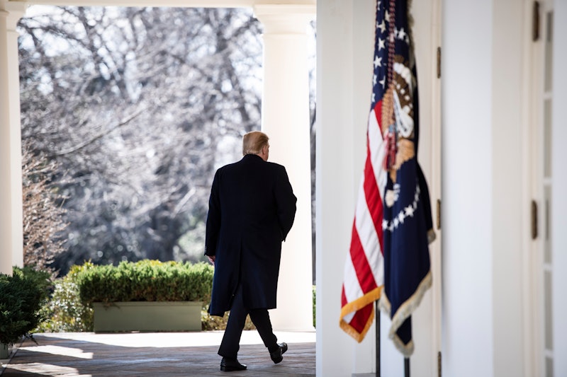 President Donald Trump at the White House