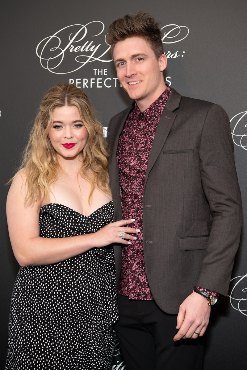 Sasha Pieterse and Hudson Sheaffer at the 'Pretty Little Liars: The Perfectionists' premiere in 2019